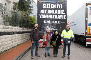İzmit Belediyesi yardım araçları KOLDER ile yola çıktı