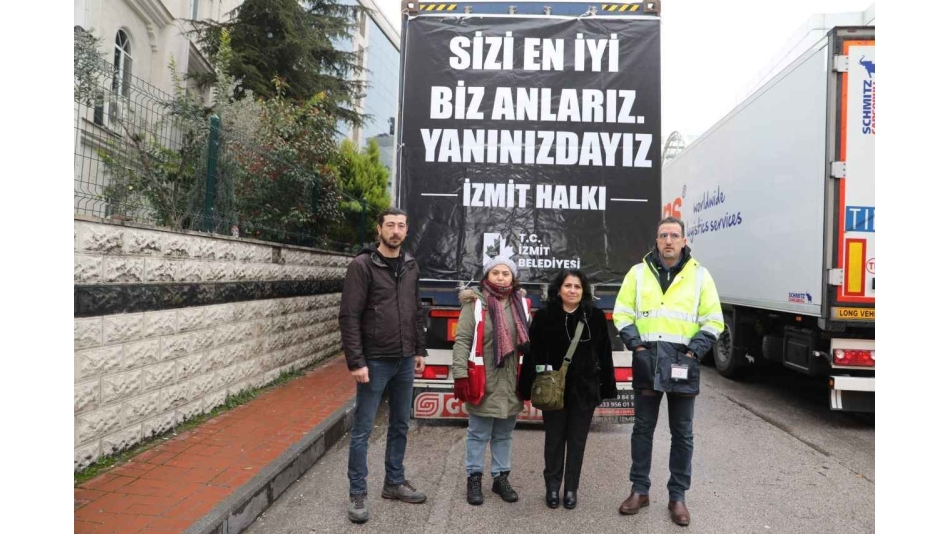 İzmit Belediyesi yardım araçları KOLDER ile yola çıktı
