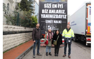 İzmit Belediyesi yardım araçları KOLDER ile yola çıktı